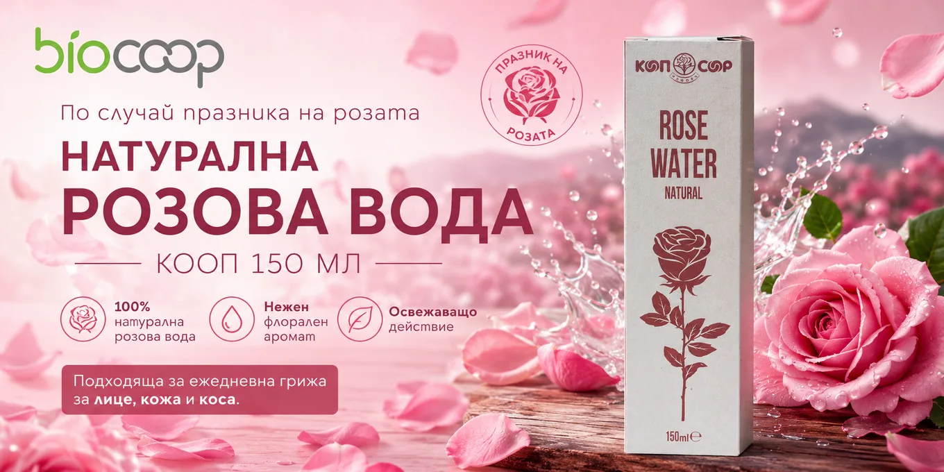 Розова вода КООП