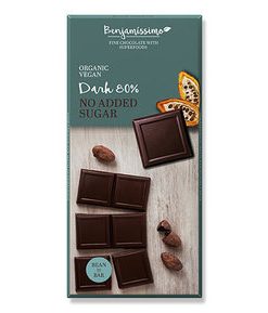 Веган шоколад натурален 80% без захар, 70 г