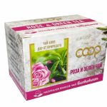 Зелен чай с роза конец Билкокооп