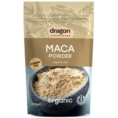 Пакет Мака на прах Dragon Superfoods Maca Powder Organic 200 г с фино смляна мака