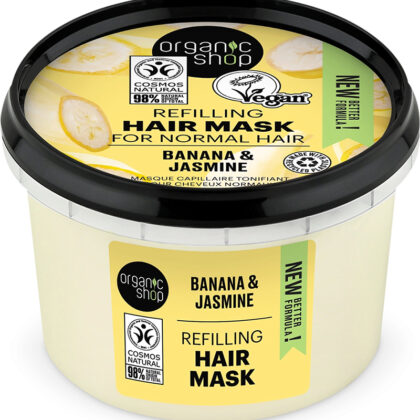 Маска за коса с банан и жожоба, 250 мл. Organic Shop
