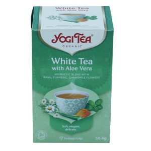 Био бял чай с алое вера Yogi Tea 17 пакетчета
