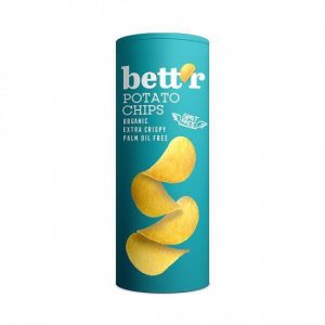Био картофен чипс със сол Bettr 160g в опаковка