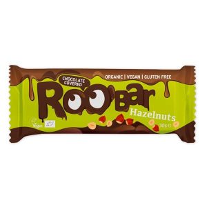 Лешников бар с шоколад Roobar 30 г био ядков енергиен бар