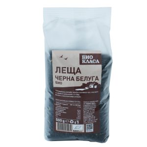 Черна леща Белуга Био Класа 500 г богата на растителни протеини