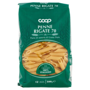 Макарони Penne Rigate COOP 500 г италианска паста от твърда пшеница
