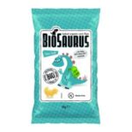 Печен царевичен снакс с морска сол Biosaurus 50 г хрупкав и лек био снакс