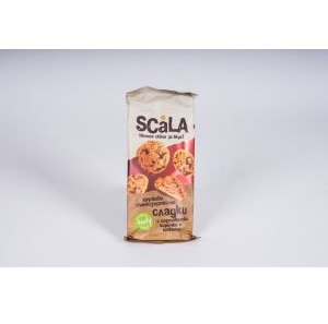 Пълнозърнести сладки Scala 100 г с тъмен шоколад и портокалови корички