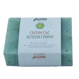 Сапун със зелена глина и маково семе Zoya