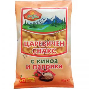 Царевичен снакс с киноа и паприка Път към здраве 50 г хрупкава пикантна закуска