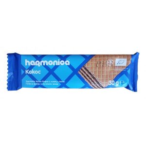 Вафла с кокосов пълнеж Harmonica 30 г био вафла с лимец и кокос