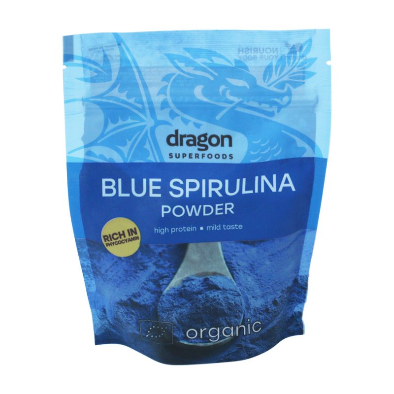 Синя спирулина на прах 75 г Dragon superfoods