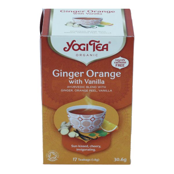 Чай джинджифил, портокал и ванилия, 17 пак. Yogi Tea
