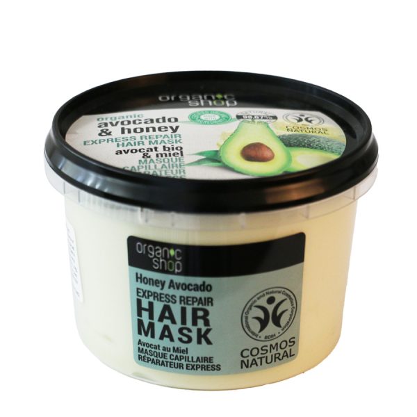 Маска за коса с авокадо, 250 мл. Organic Shop