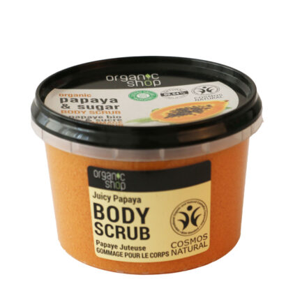 Скраб за тяло Organic Shop с папая и натурална захар 250 мл