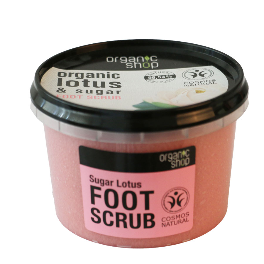 -ходила-сладък-лотос-organic-shop-250мл.jpg Скраб за ходила сладък лотос organic shop, 250 мл