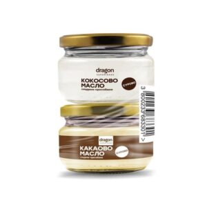 „кокосово и какаово масло пакет 2x100 мл“ „био кокосово и какаово масло Dragon Superfoods“