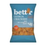 BETT’R киноа крекери с опушен червен пипер 100 г – без глутен и био снакс