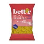 BETT’R киноа крекери с куркума и кимион 100 г – био и без глутен хрупкав снакс