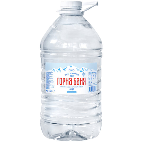 вода 4л. бяла капачка