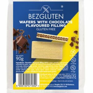 Безглутенови вафли с шоколадов пълнеж Bezgluten 90 г