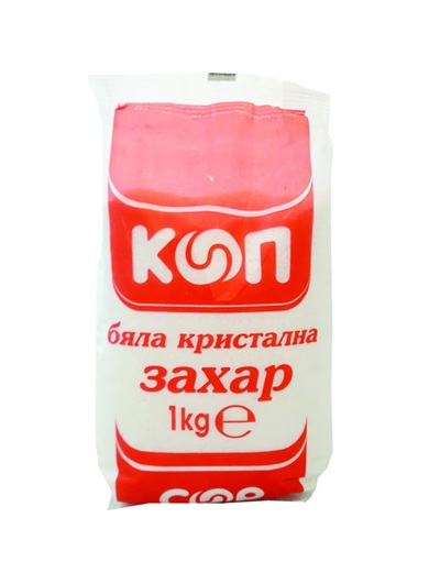 бяла кристална захар КООП екстра 1 кг