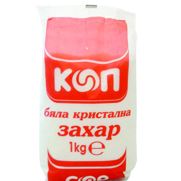 Бяла кристална захар КООП екстра 1 кг