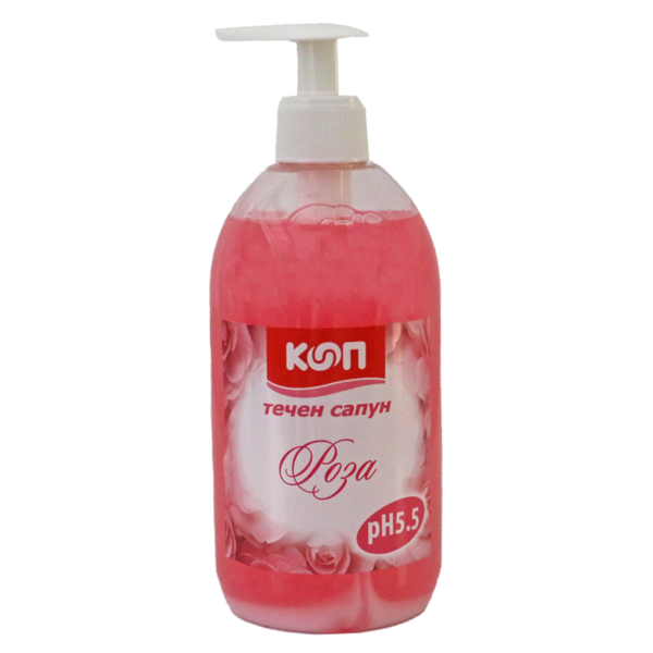 Течен сапун КООП помпа роза /розов/ 500 мл