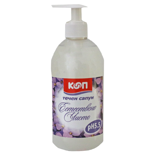 Течен сапун КООП помпа естествено чисто/бял/ 500 мл