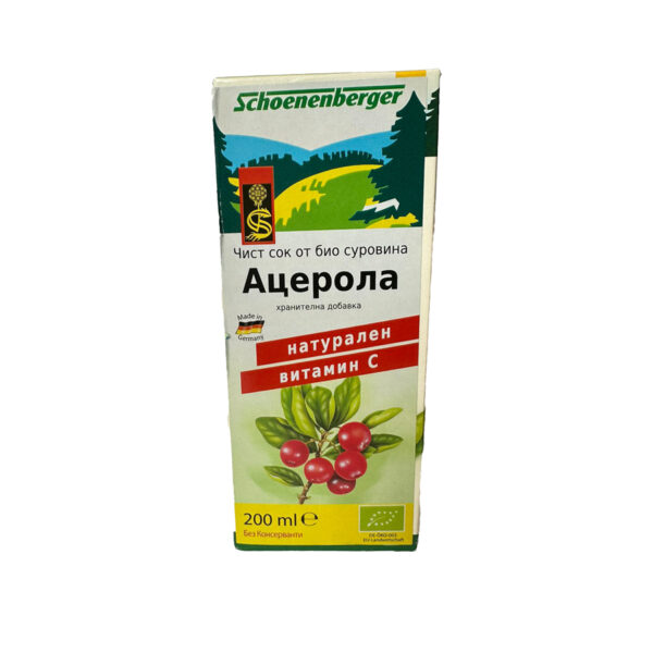 СОК ОТ АЦЕРОЛА 200МЛ SCHOENENBERGER