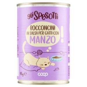 храна за котки с говеждо COOP 415 г консервирана храна за котки телешко