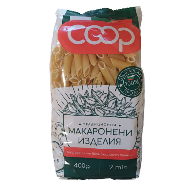 Макарони КООП Пене Ригате 400г