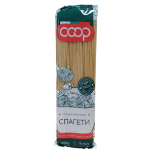 Класически спагети COOP 400 г от пшенично брашно