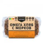 Натурален омега хляб с морков - 300 г Delicious n’ Nutritious