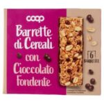 Пълнозърнести зърнени барчета с черен шоколад 126 г COOP Италия