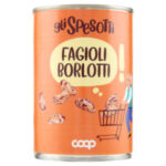 „боб борлоти COOP 400 г“ италиански боб борлоти консерва“