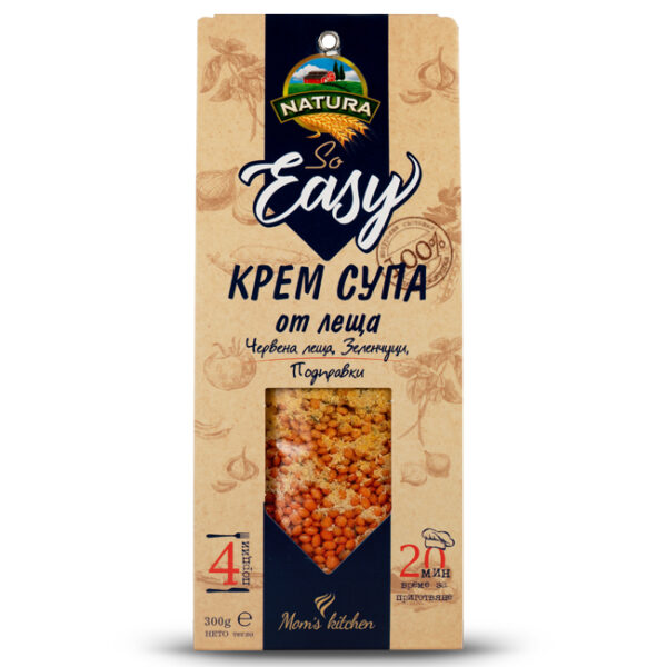 Крем супа от леща 300 г SO EASY Natura