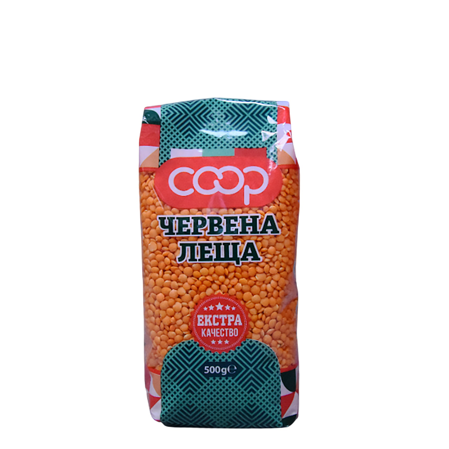 Червена леща КООП 500 г