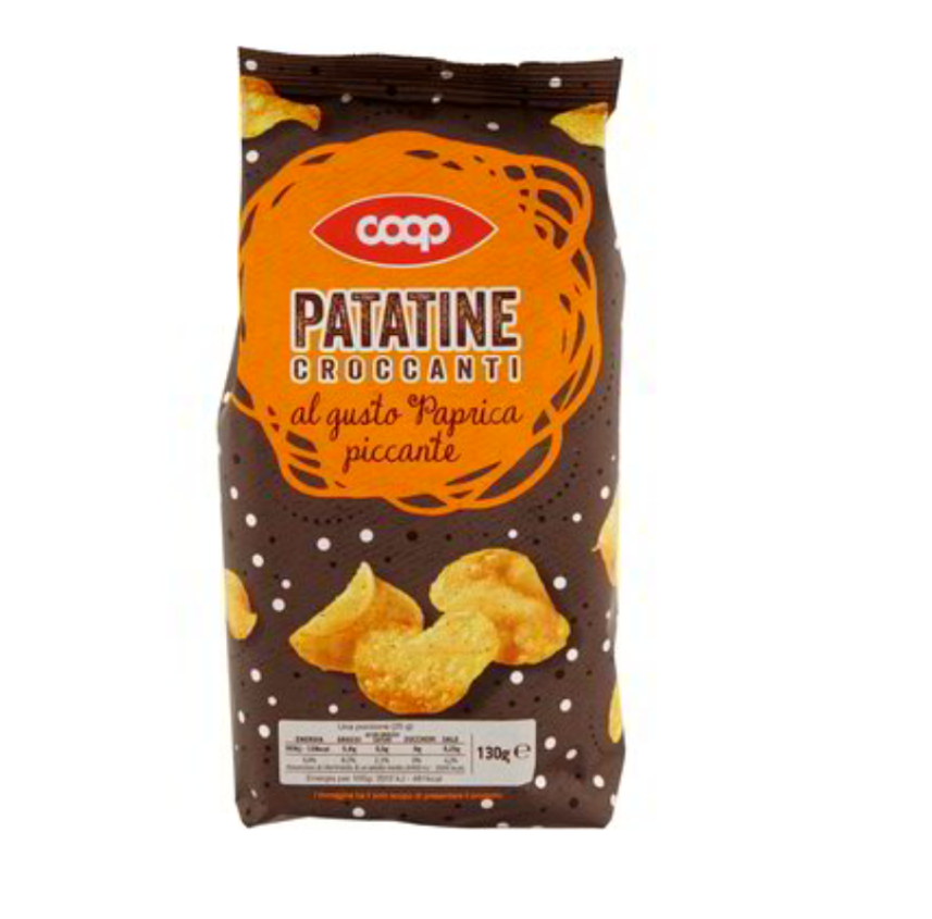 Чипс паприка 130 г COOP