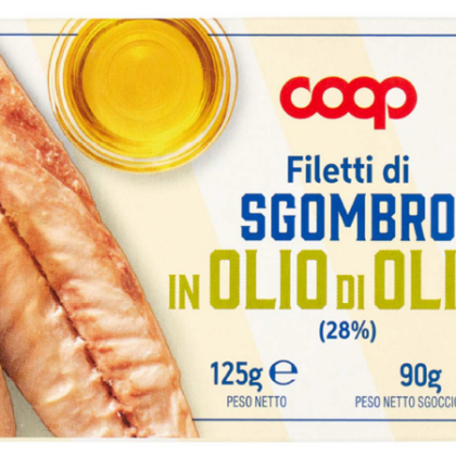 Филе от скумрия в зехтин 125 г COOP
