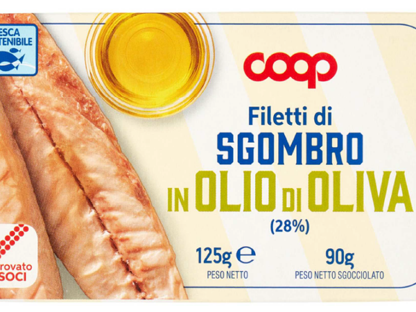 Филе от скумрия в зехтин 125 г COOP