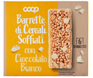 зърнени барове с бял шоколад Coop Italia