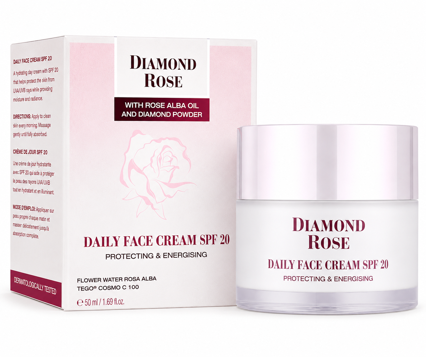 Дневен крем с UV защита SPF 20 Diamond Rose 50 мл