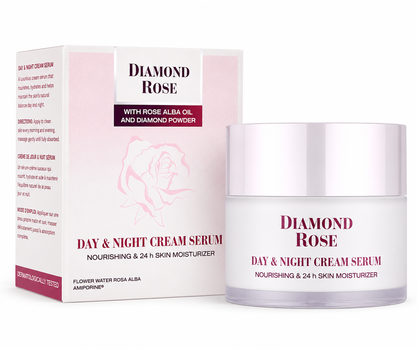 Подхранващ крем серум суха кожа DIAMOND ROSE 50 мл